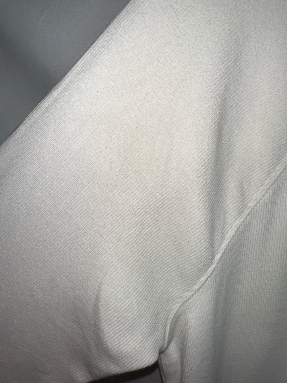 Athleta Cream Long-Sleeve Crew Sweatshirt - Picture 3 of 6